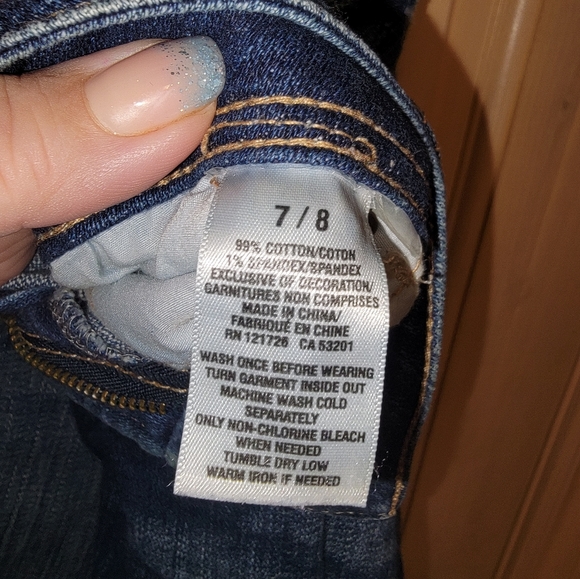 Misses sz 7/8 Aeropostale distressed cropped jeans - Picture 4 of 9